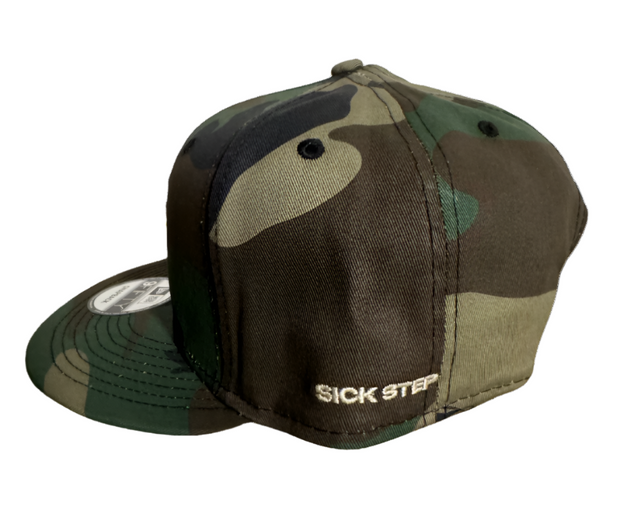 CAMO SICK STEP - NEW ERA Flat Bill Snapback Cap